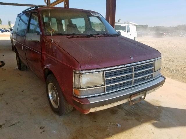 2B4FK45K6KR301030 - 1989 DODGE CARAVAN SE MAROON photo 1