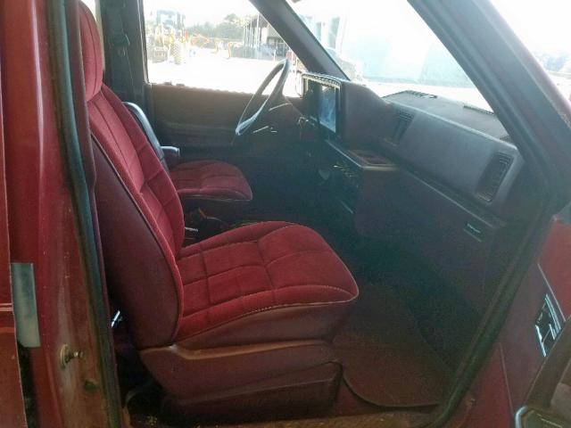 2B4FK45K6KR301030 - 1989 DODGE CARAVAN SE MAROON photo 5