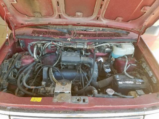 2B4FK45K6KR301030 - 1989 DODGE CARAVAN SE MAROON photo 7