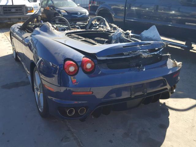 ZFFEW59A470152761 - 2007 FERRARI F430 SPIDE BLUE photo 3