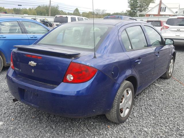 1G1AL55F677263044 - 2007 CHEVROLET COBALT LT BLUE photo 4