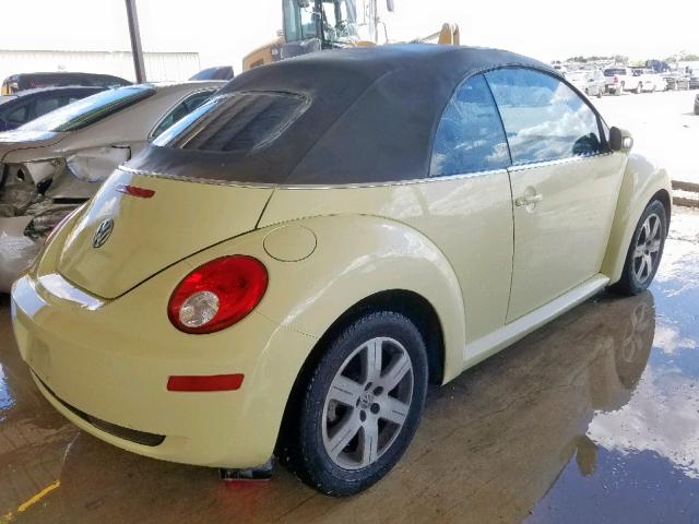3VWRF31Y46M316340 - 2006 VOLKSWAGEN NEW BEETLE 黄色 照片 4