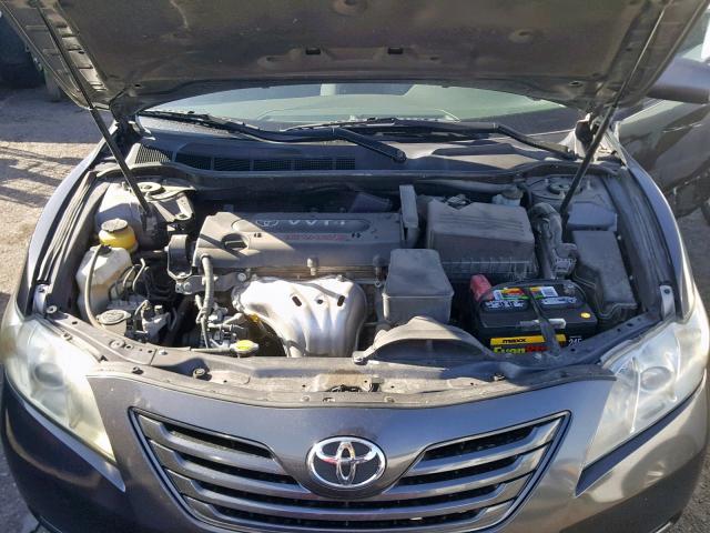 4T1BE46K47U172167 - 2007 TOYOTA CAMRY CE GRAY photo 7