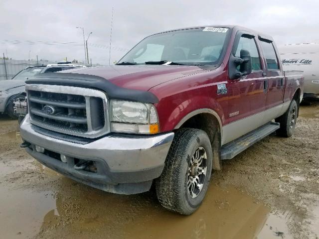 1FTSW31P24EA72783 - 2004 FORD F350 SRW S BROWN photo 2