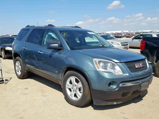 1GKLRKED5AJ158702 - 2010 GMC ACADIA SL TEAL photo 1