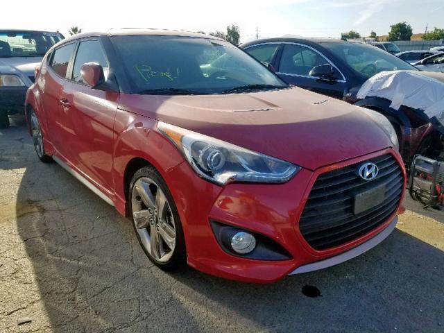 KMHTC6AE9DU160504 - 2013 HYUNDAI VELOSTER T RED photo 1