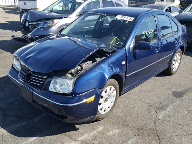 3VWRA69M64M035395 - 2004 VOLKSWAGEN JETTA GL BLUE photo 2