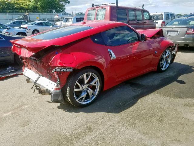 JN1AZ4EH6DM383900 - 2013 NISSAN 370Z BASE RED photo 4