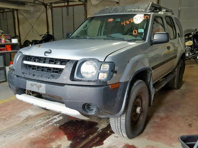 5N1ED28YX2C542400 - 2002 NISSAN XTERRA XE SILVER photo 2