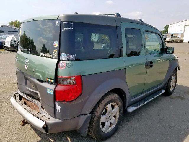 5J6YH28644L011341 - 2004 HONDA ELEMENT EX GREEN photo 4