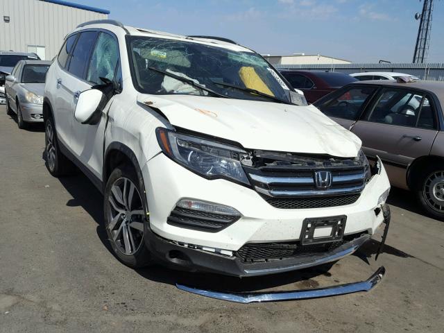 5FNYF5H96HB001636 - 2017 HONDA PILOT TOUR WHITE photo 1