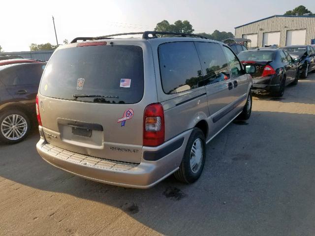 1GNDX03E21D276525 - 2001 CHEVROLET VENTURE GOLD photo 4