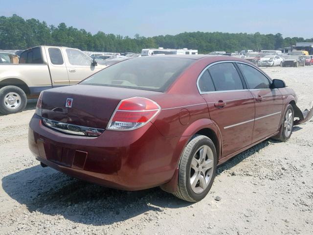 1G8ZS57N48F255219 - 2008 SATURN AURA XE MAROON photo 4