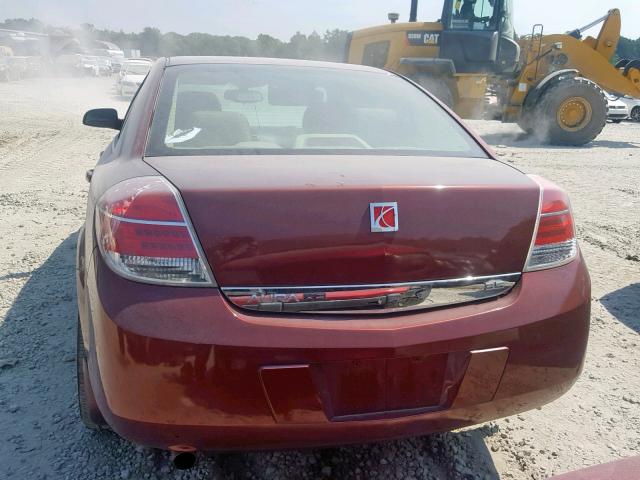 1G8ZS57N48F255219 - 2008 SATURN AURA XE MAROON photo 9