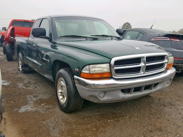 1B7GL22Y9XS285235 - 1999 DODGE DAKOTA GREEN photo 1