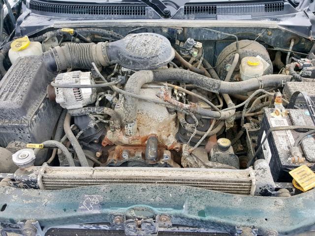 1B7GL22Y9XS285235 - 1999 DODGE DAKOTA GREEN photo 7