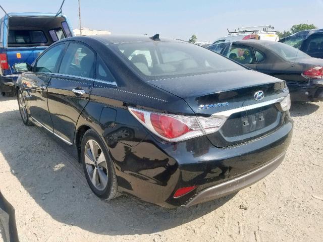 KMHEC4A44CA038623 - 2012 HYUNDAI SONATA HYB BLACK photo 3