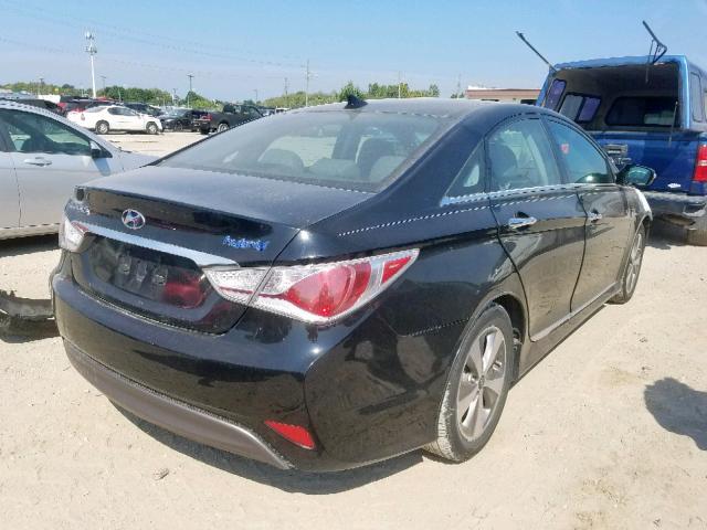 KMHEC4A44CA038623 - 2012 HYUNDAI SONATA HYB BLACK photo 4