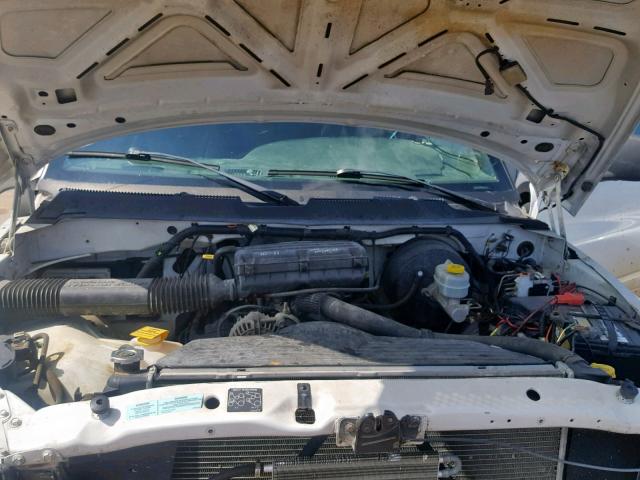 3B6KC26Z21M280444 - 2001 DODGE RAM 2500 WHITE photo 7