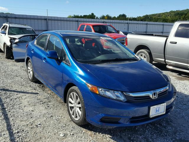 2HGFB2F99CH557447 - 2012 HONDA CIVIC EXL BLUE photo 1