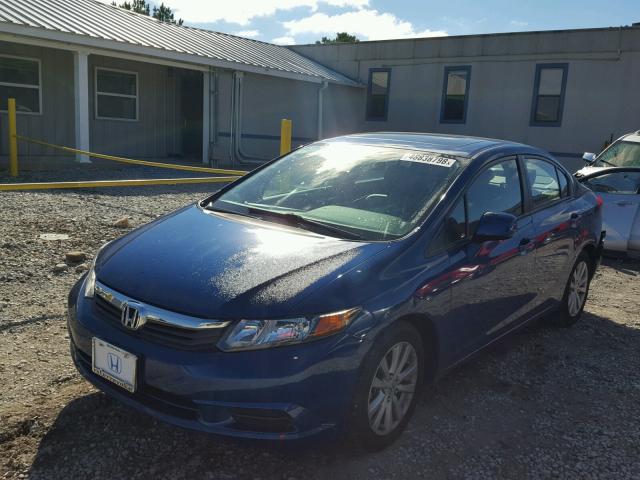 2HGFB2F99CH557447 - 2012 HONDA CIVIC EXL BLUE photo 2