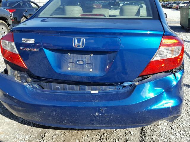 2HGFB2F99CH557447 - 2012 HONDA CIVIC EXL BLUE photo 9