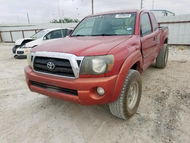 5TETU62N35Z035765 - 2005 TOYOTA TACOMA PRE MAROON photo 2