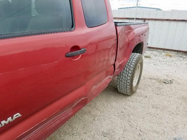 5TETU62N35Z035765 - 2005 TOYOTA TACOMA PRE MAROON photo 9