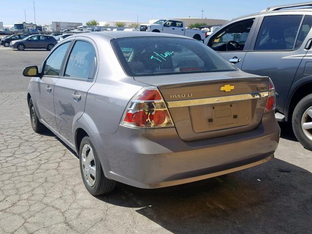 KL1TD5DE8AB123224 - 2010 CHEVROLET AVEO LS SILVER photo 3