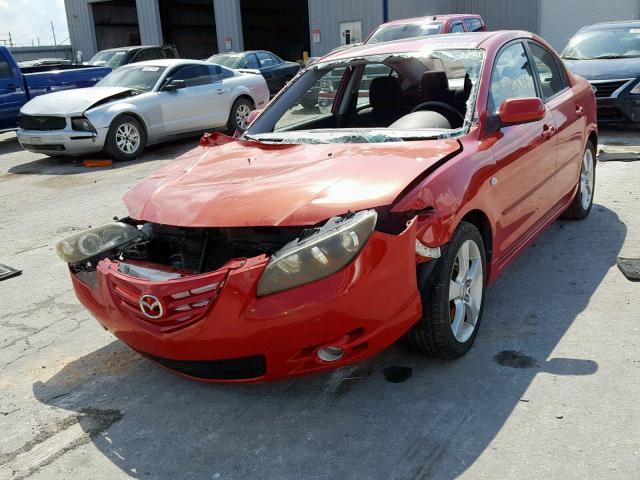 JM1BK323841143824 - 2004 MAZDA 3 S RED photo 2