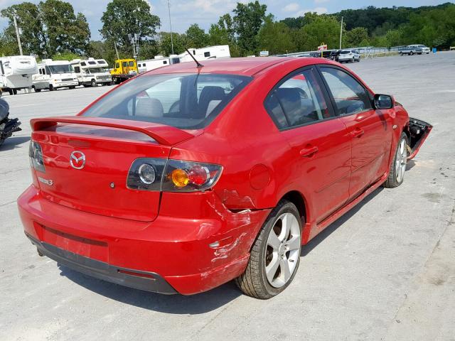 JM1BK323841143824 - 2004 MAZDA 3 S RED photo 4