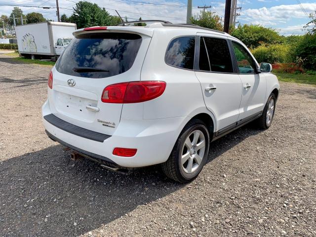 5NMSH73E77H004073 - 2007 HYUNDAI SANTA FE S WHITE photo 4