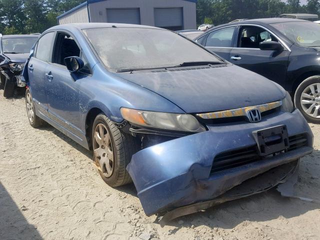 1HGFA16517L075140 - 2007 HONDA CIVIC LX BLUE photo 1