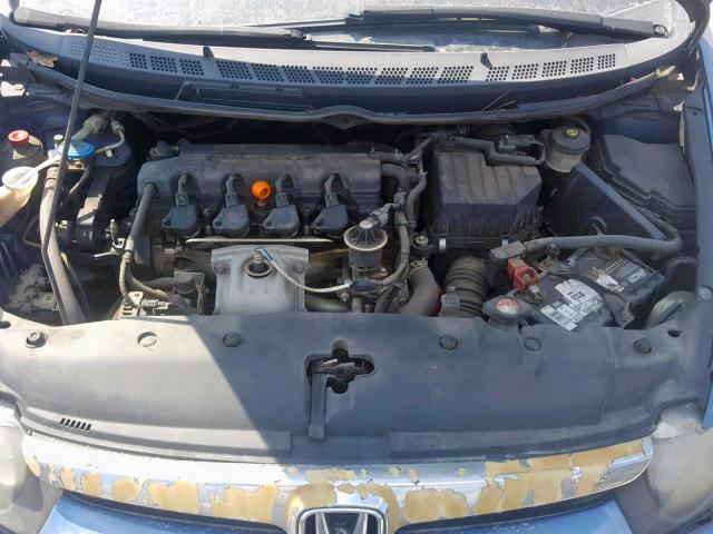 1HGFA16517L075140 - 2007 HONDA CIVIC LX BLUE photo 7