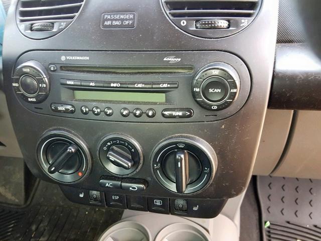 3VWCR31C75M406100 - 2005 VOLKSWAGEN NEW BEETLE ვერცხლისფერი ფოტო 9