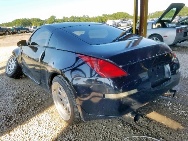 JN1AZ34DX3T120046 - 2003 NISSAN 350Z COUPE BLACK photo 3