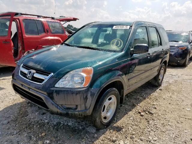 SHSRD68484U201148 - 2004 HONDA CR-V LX GREEN photo 2