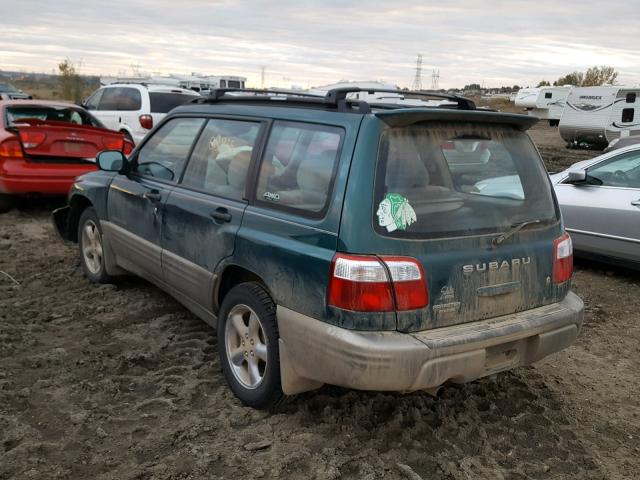 JF1SF65521H716728 - 2001 SUBARU FORESTER S GREEN photo 3