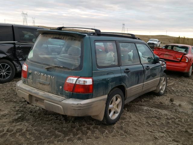 JF1SF65521H716728 - 2001 SUBARU FORESTER S GREEN photo 4