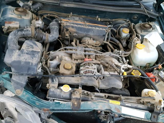 JF1SF65521H716728 - 2001 SUBARU FORESTER S GREEN photo 7