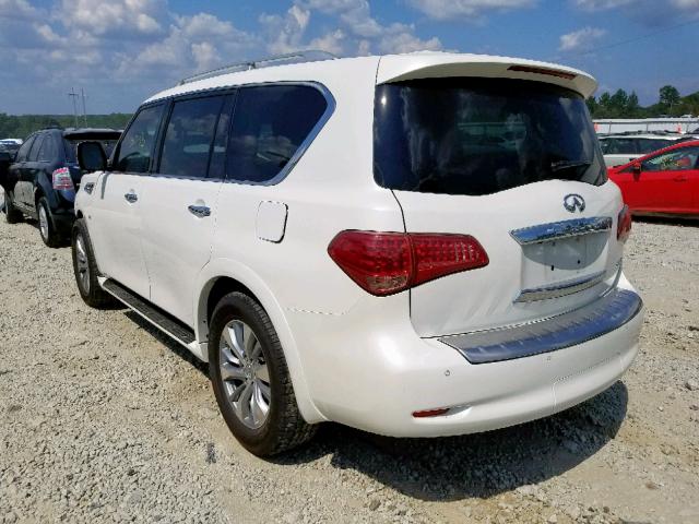 JN8AZ2NF1H9645139 - 2017 INFINITI QX80 BASE WHITE photo 3