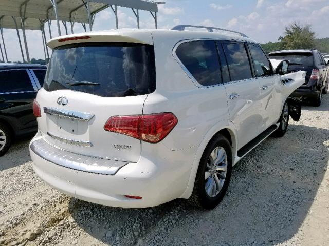 JN8AZ2NF1H9645139 - 2017 INFINITI QX80 BASE WHITE photo 4