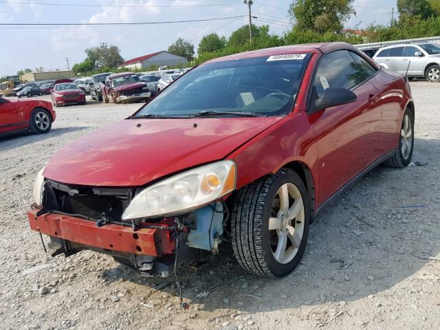 1G2ZH351874111471 - 2007 PONTIAC G6 GT RED photo 2