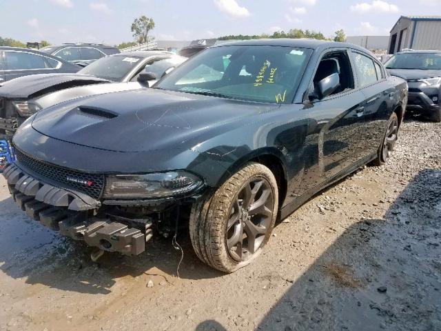 2C3CDXHG3KH566930 - 2019 DODGE CHARGER GT BLACK photo 2