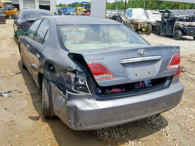 JTHBA30G455129694 - 2005 LEXUS ES 330 GRAY photo 3