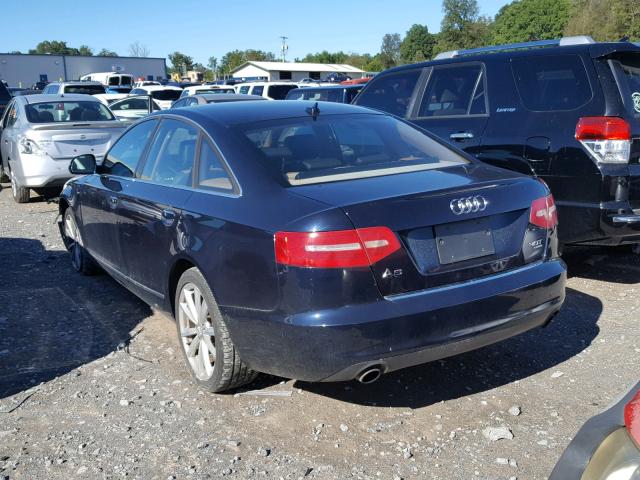 WAUKGAFB5AN032267 - 2010 AUDI A6 PRESTIG BLUE photo 3