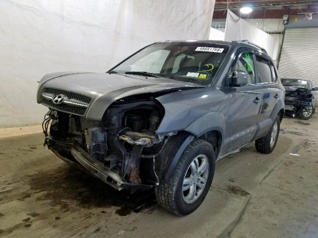 KM8JN72D58U869045 - 2008 HYUNDAI TUCSON SE GRAY photo 2