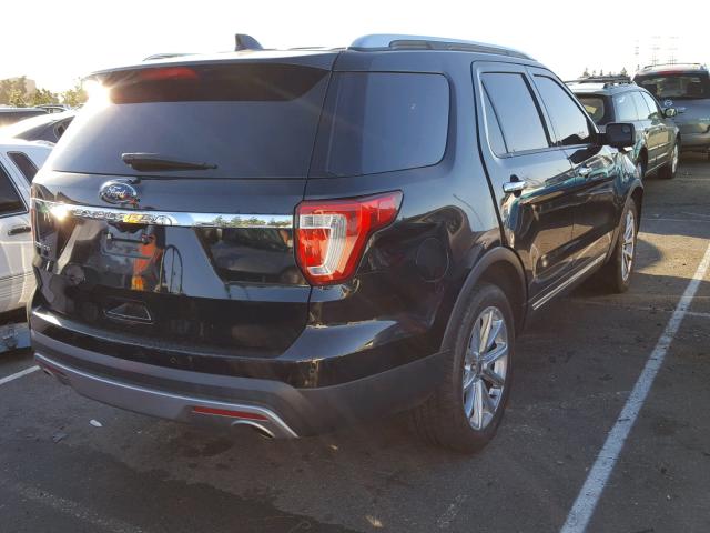 1FM5K7F8XGGB64231 - 2016 FORD EXPLORER L BLACK photo 4