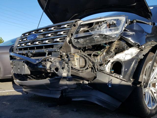 1FM5K7F8XGGB64231 - 2016 FORD EXPLORER L BLACK photo 9