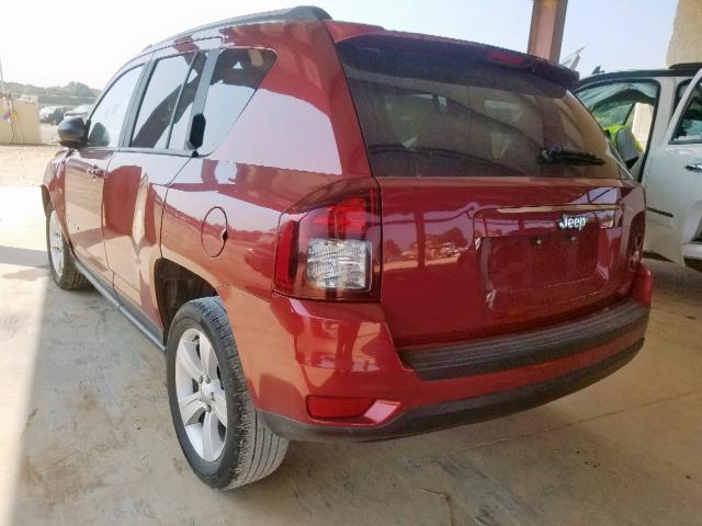 1C4NJCBA7HD148175 - 2017 JEEP COMPASS SP RED photo 3